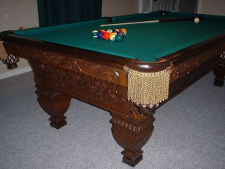 Vintage Pool Table 8 Foot