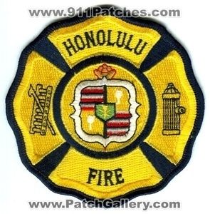  Fire Department Dept FD Rescue EMS Patch Hawaii Hi Patches