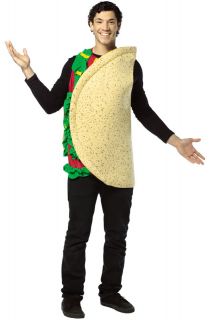 Lightweight Spanish Mexican Food Taco Costume Adult