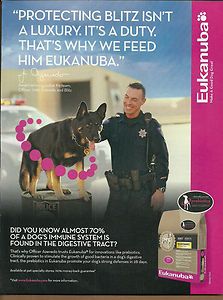 2010 Print Ad Eukanuba Dog Food German Shepherd K 9