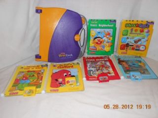 Fisher Price Power Touch Learning System Plus 6 Books and 4 Cartridges