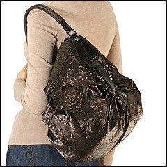 Francesco Biasia Ellen Morus Hobo Brown Bag New Leather Satin Handbag