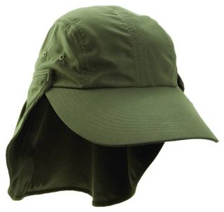 Fishing Hat with Removable Sunshield by Dorfman Pacific (Olive)