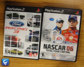 PS2   FORD RACING 3   NASCAR 06 TOTAL TEAM CONTROL   GOOD CONDITION