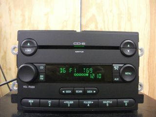 Ford F150 Five Hundred AM FM 6 disc CD mp3 player radio 04 05 06 6F9T