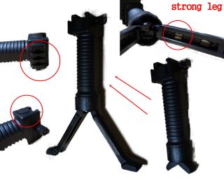 Fore Grip Tactical Bipod Grip Front Vertical Rail Hand Foregrip Spring
