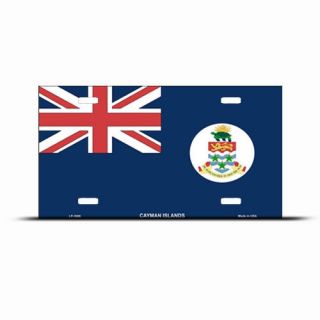 cayman island flag license plate wall sign tag give your vehicle a