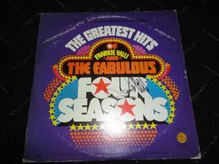 Frankie Valli and The Four Seasons Signed Greatest Hits Album Record