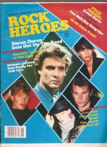 Original 1984 Vintage Rock Heroes Michael Jackson Duran Duran