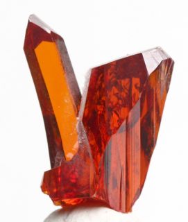 RARE Red Orange Zincite Crystal Cluster Mineral Specimen Poland