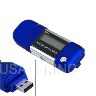 New 8GB Blue  Media Player USB FLash Drive FM Radio Voice Recorder