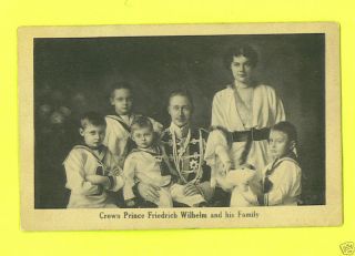 RPPC Crown Prince Friedrich Wilhelm and His Family