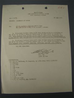 1956 U s Army Fort Huachuca Arizona Document Orders