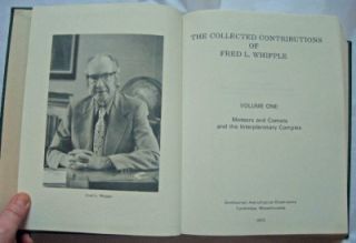 fred whipple collected contributions 2 vols fine 1st