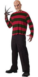 Adult Mens Freddy Kruger Nightmare Halloween Fancy Dress Costume One