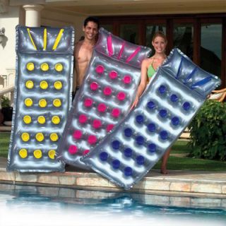 Poolmaster French Pocket Mattress Raft Inflatable Mat w Pillow Kids