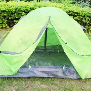 Folding Tent 1 2 Person Four Seasons Aluminum Green Outdoor Camping