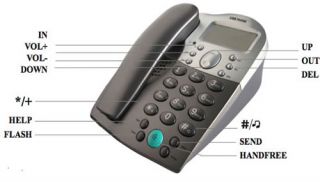 VoIP Internet Skype LCD Phone Speakerphone Free Calling