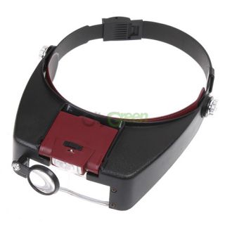  Magnifier Magnifying Glasses Loupe Watch with 2 LED Light