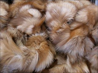  Blanket Made of Scandinavian Foxes Real Fox Fur Rug Fur Throw