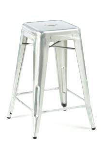  30 Marais Bar Stools French Cafe Industrial Galvanized Chairs