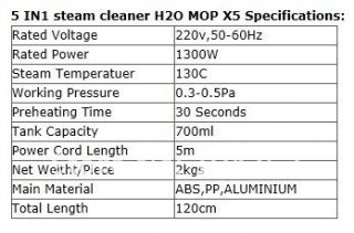 IN1 steam cleaner H2O MOP X5 As Seen On TV Shipping By Express