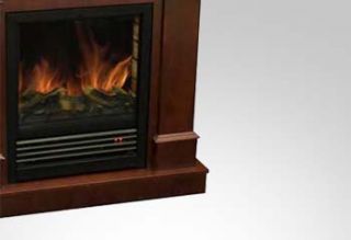 750 1500W Dark Cherry Electric Fireplace Heater New US