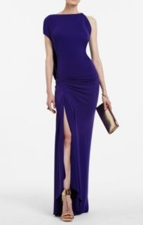 BCBG Purple Fran Aysymmetrical Evening Gown Size M