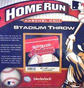 Cleveland Indians Raschel Knit Stadiumthrow Blanket