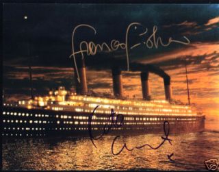 Kate Winslet Frances Fisher Signed Titanic Uncommon