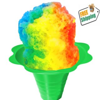 Shaved Ice or Snow Cone Flower Cups, Case of 1000, 4 Colors, ***FREE