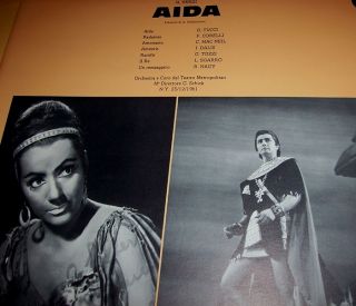Aida Live in at Met NY 1961 Tucci Corelli Schick RARE Italian Press