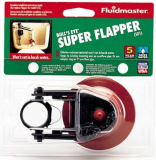 20 Pack Fluidmaster Dura Flush Flapper Bulls Eye Red Toilet Flapper