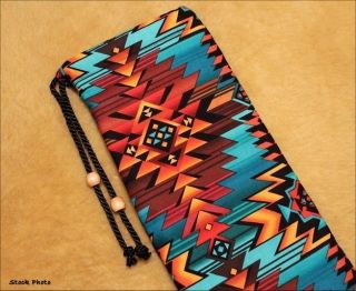  Native American NAVAJO Lined Flute Case   Rare Limited Edition Print
