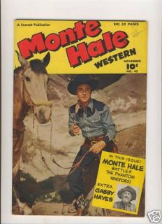 Monte Hale Western 42 Fawcett Comics Gabby Hayes Golden