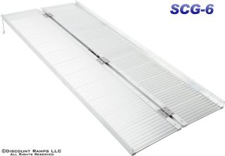 NEW 6 FOLDING WHEELCHAIR/SCOOTER RAMP PORTABLE RAMPS (SCG 6)