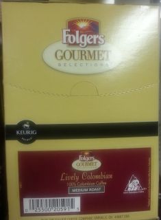 Lively Colombian Folgers Gourmet K Cups 24 ct