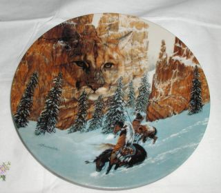  "Canyon of The Cat" Plate by Julie Kramer Cole COA