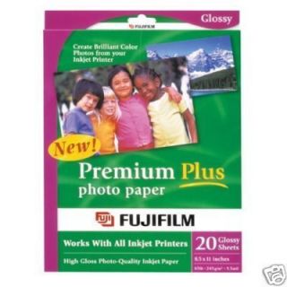 Fujifilm Inkjet Premium Plus Paper 8 5 x 11 10 Sht New