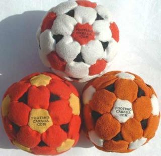 Lot of 3  62 panel GALILEO Professional Freestyle Footbags. (hacky