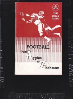1985 Football Media Guide New Mexico State University