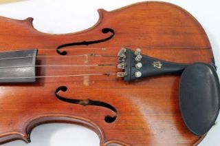 As Is Vintage Frederick D Rowe 4 4 Violin in Case w 2 Bows Bundle