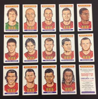 Manchester United Football Trading Cards Complete Set
