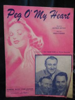 Peg O My Heart Sheet Music by Fred Fisher