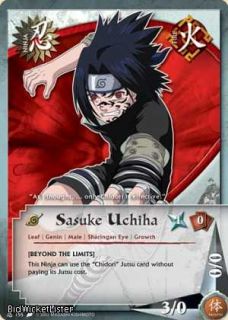 Sasuke Uchiha Common Card Series 4 Revenge and Rebirth Naruto
