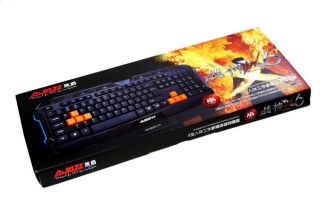  Ergonomic Professional Wired Gaming Multimedia Computer PC Keyboard
