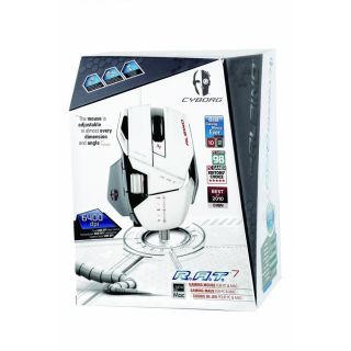 Cyborg R A T 7 Mad Catz Gaming Mouse Albino PC Mac Rat CCB437080002 04