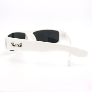 Original Locs Sunglasses Gangster Cholo Shades White Frame Black Lens