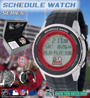 Game Time College Schedule Watch with School Logo Sport Schedule on