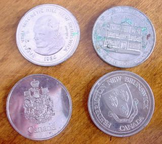 Lot 4 Canada Dollar Tourism New Brunswick Token Coin